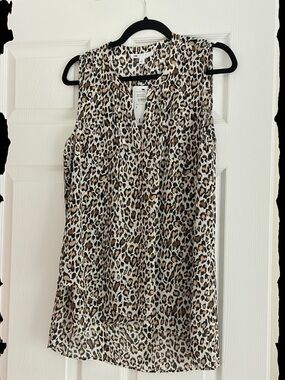 DR2 Sleeveless Leopard Print Camisole - Brown & Black